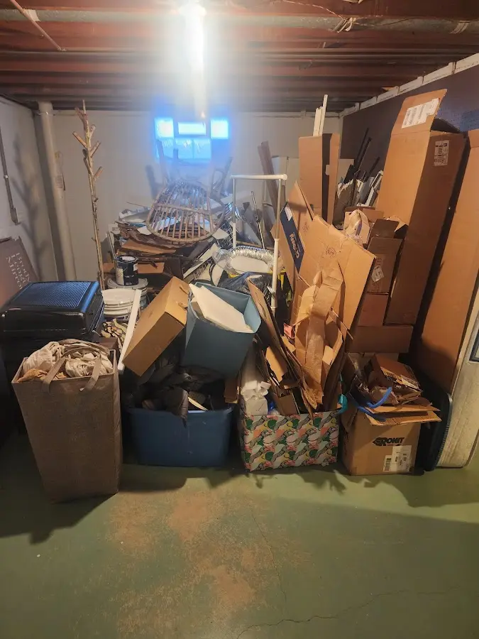 Roll-off dumpster container at job site for Construction Dumpster Rental in Wall